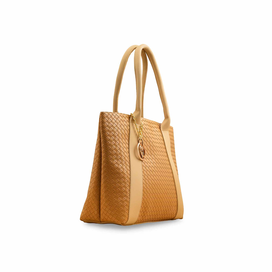 Beige Casual Shoulder Bag For Ladies P56322