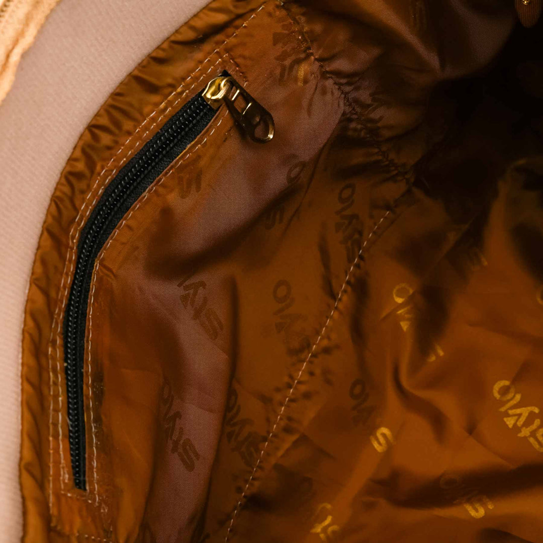 Beige Casual Shoulder Bag For Ladies P56322