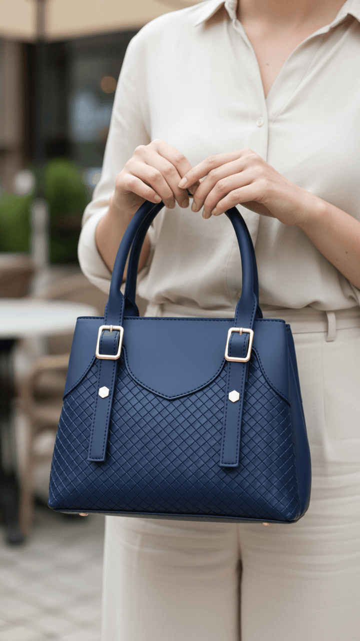 Navy Casual Hand Bag For Ladies P56323