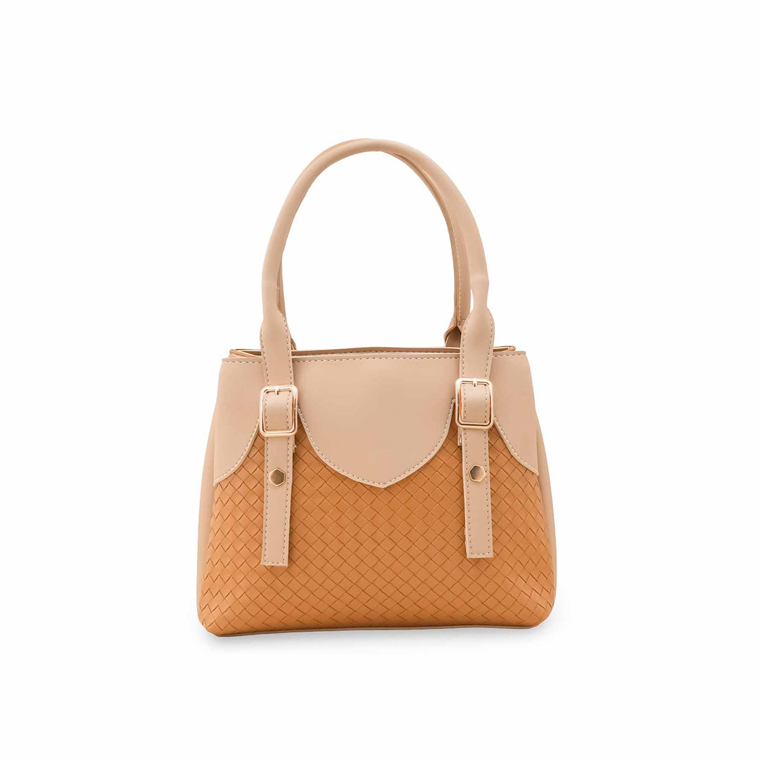 Beige Casual Hand Bag For Ladies P56323
