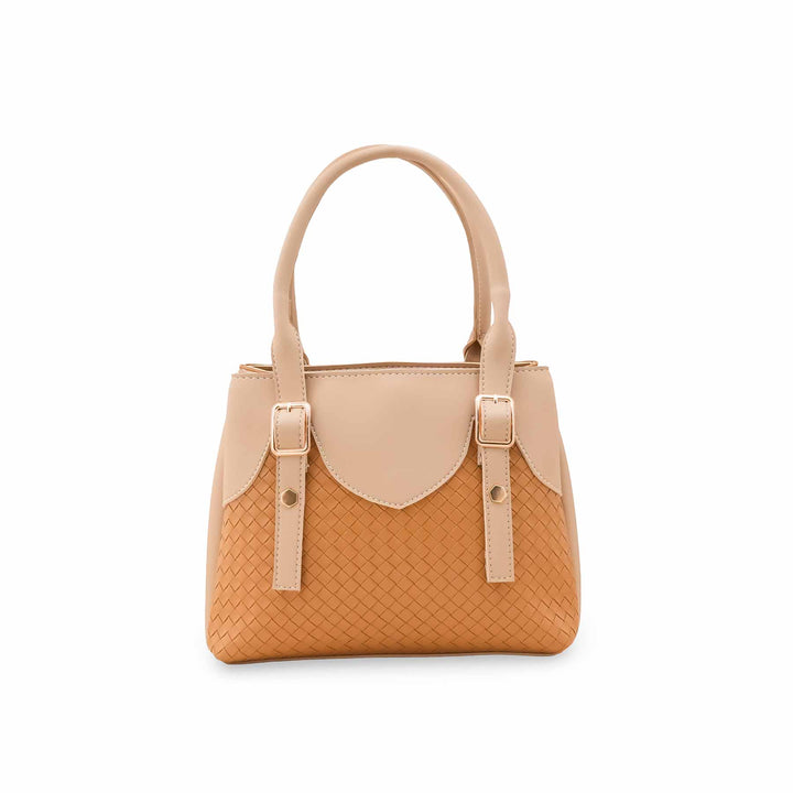 Beige Casual Hand Bag For Ladies P56323