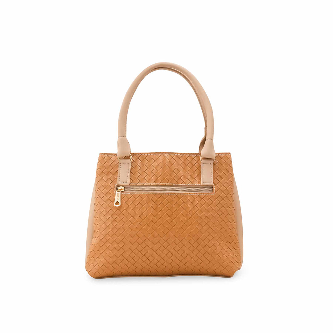 Beige Casual Hand Bag For Ladies P56323
