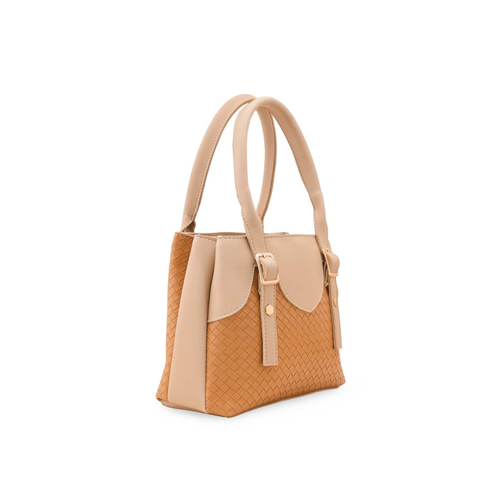 Beige Casual Hand Bag For Ladies P56323