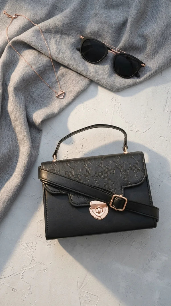 Black Casual Shoulder Bag For Women P56359