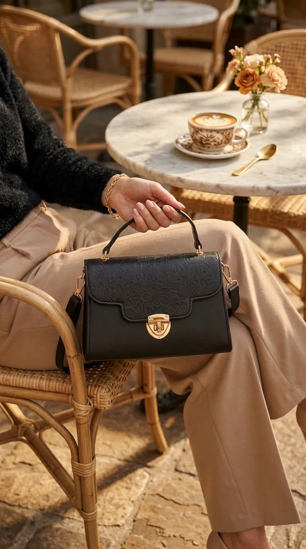Black Casual Shoulder Bag For Women P56359