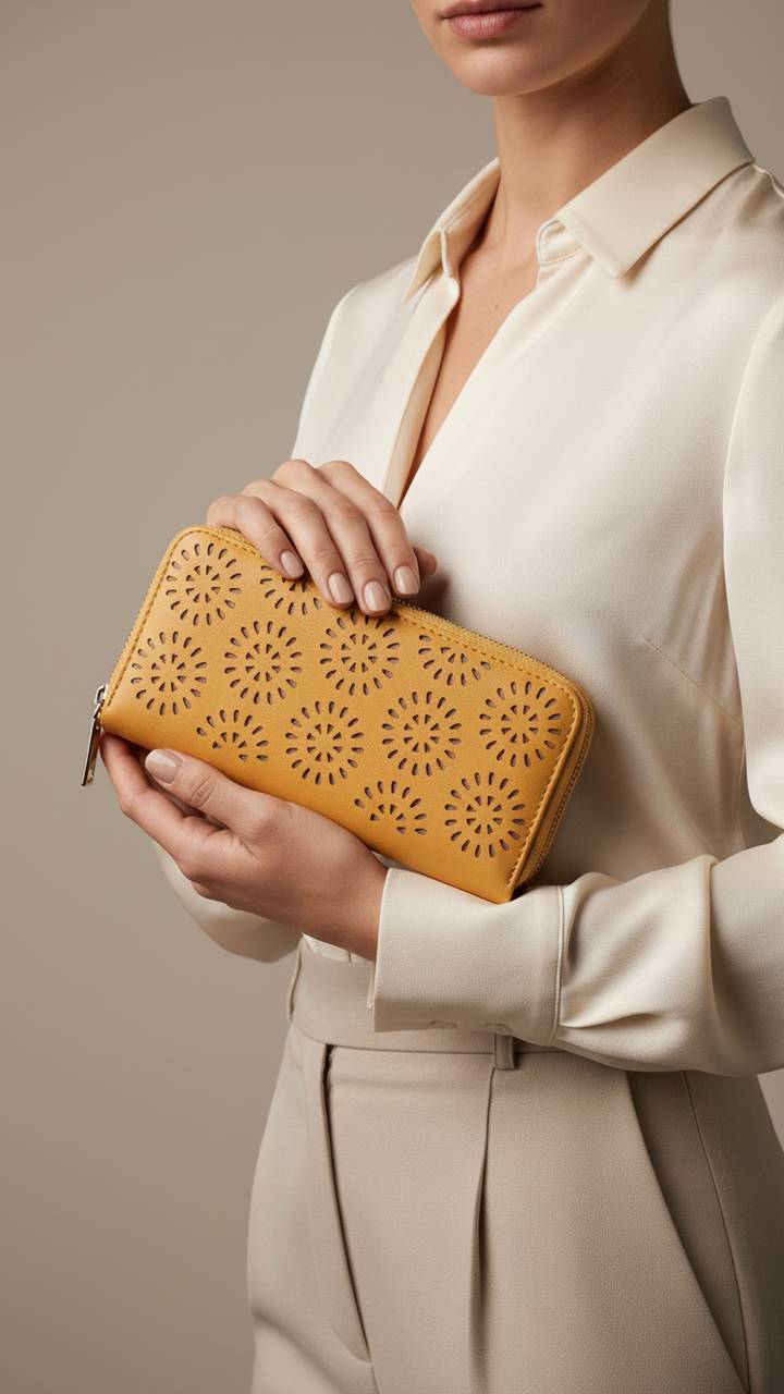 Beige Casual Wallet P70693