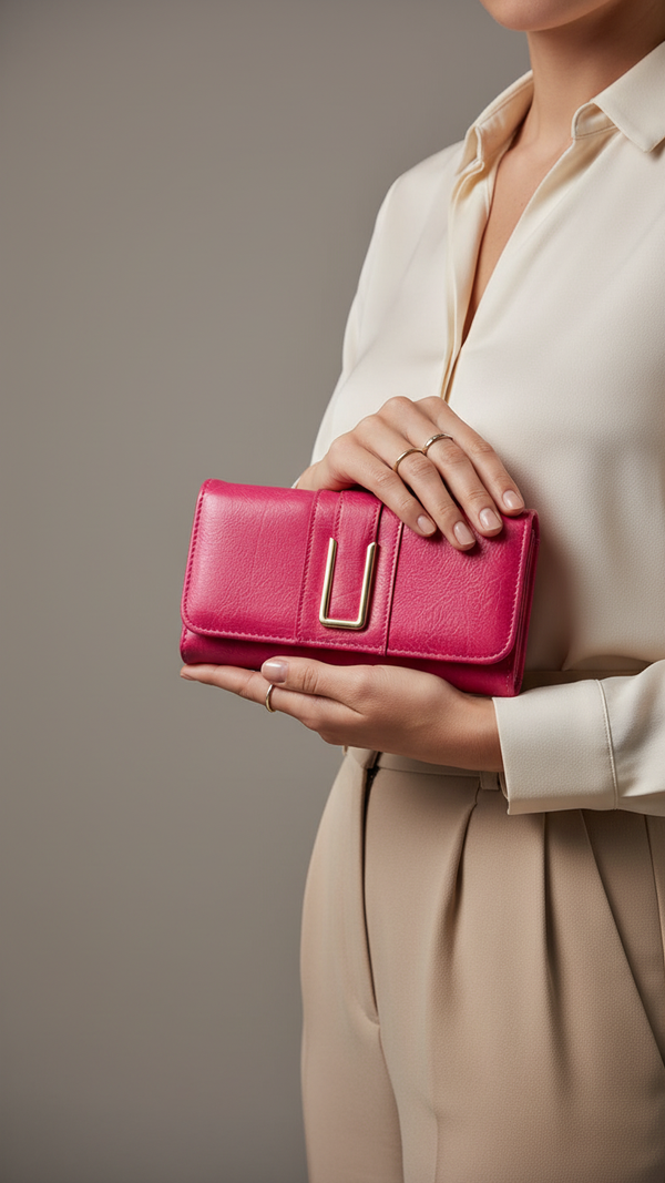 Maroon Casual Wallet For Women P70960