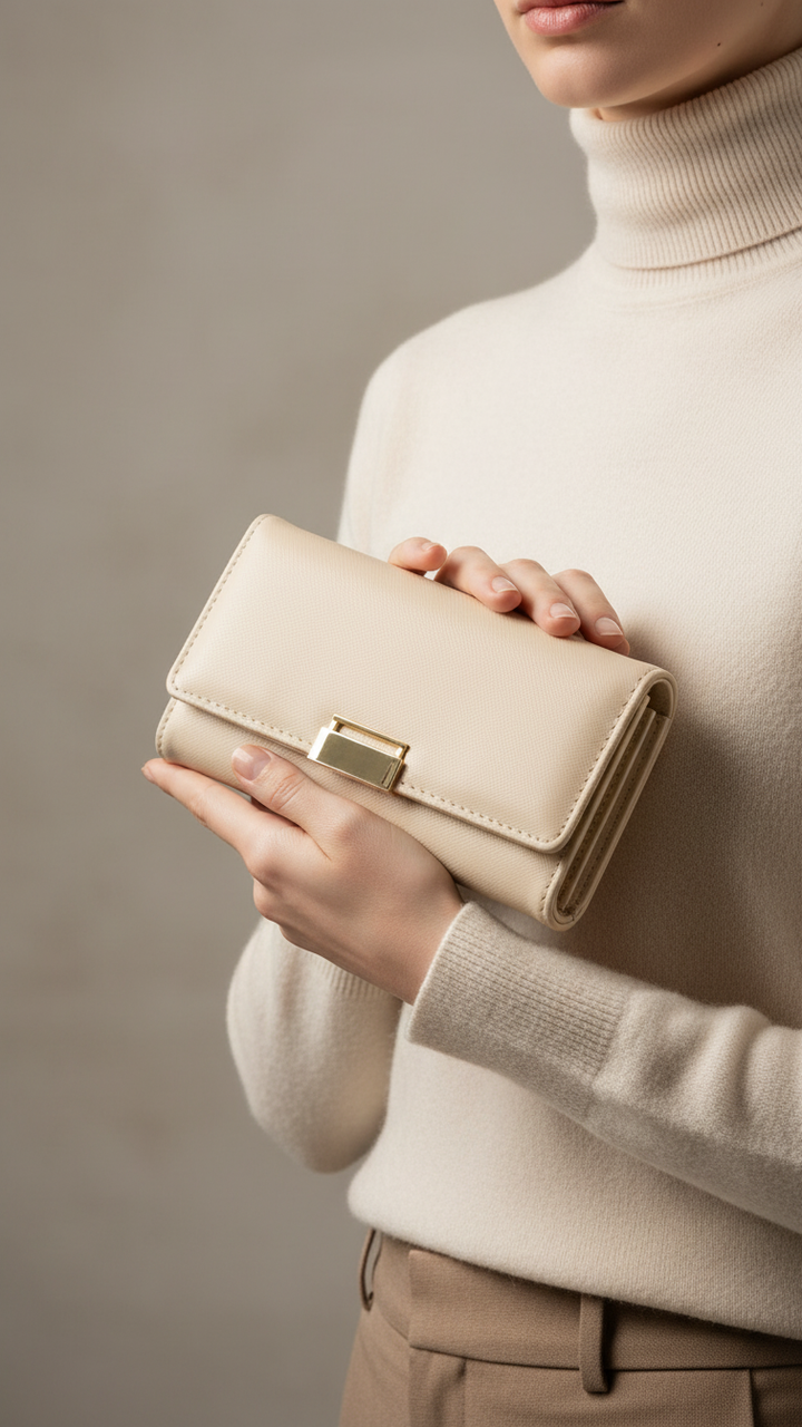 Beige Casual Wallet P70964