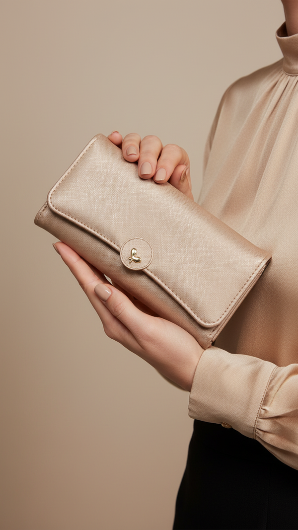 Bronze Casual Wallet For Ladies P70965