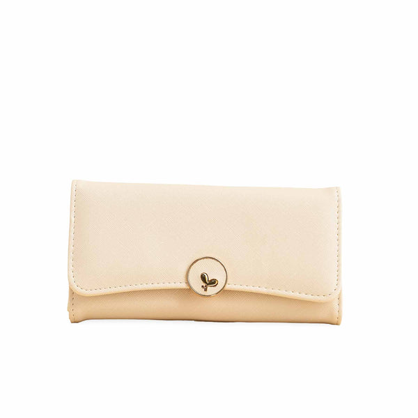 Beige Casual Wallet For Ladies P70965
