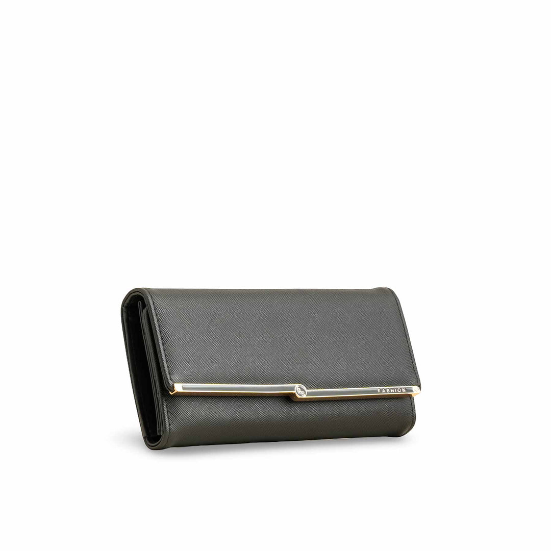 Black Casual Wallet For Ladies P70967