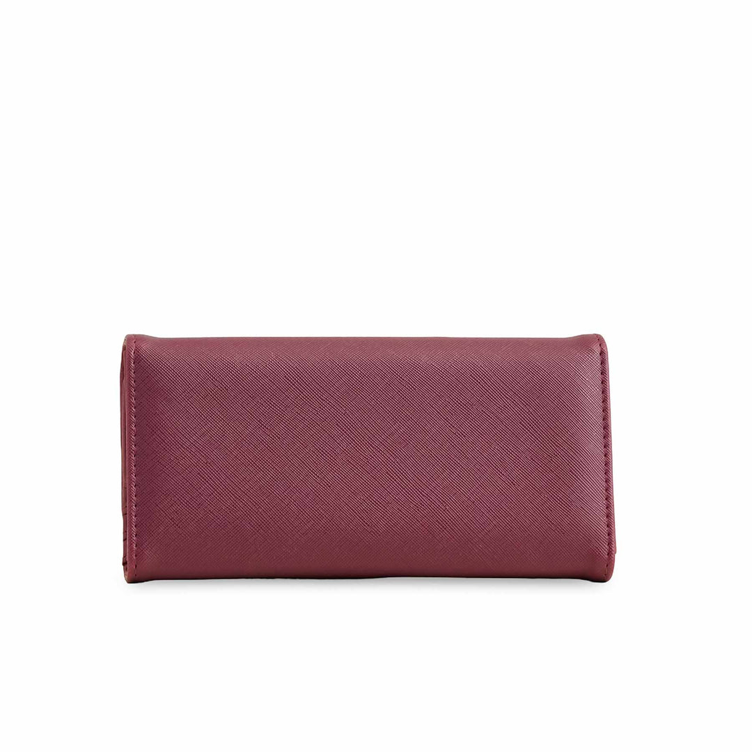 Maroon Casual Wallet For Ladies P70967