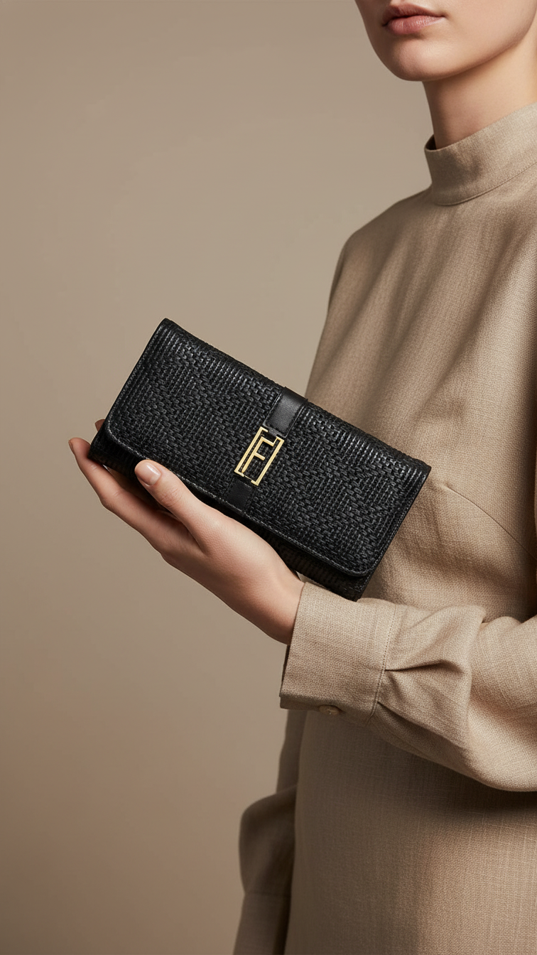 Black Casual Wallet For Ladies P70969