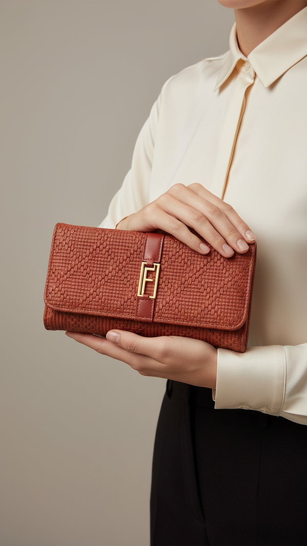 Maroon Casual Wallet For Ladies P70969