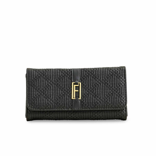 Black Casual Wallet For Ladies P70969