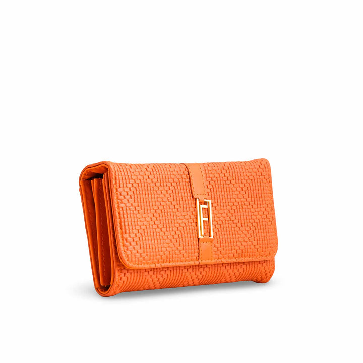 Orange Casual Wallet For Ladies P70969