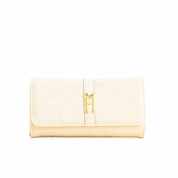 Beige Casual Wallet For Ladies P70969