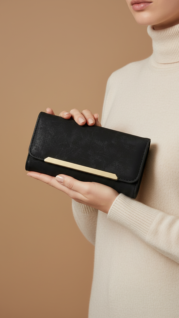 Black Casual Wallet P70972