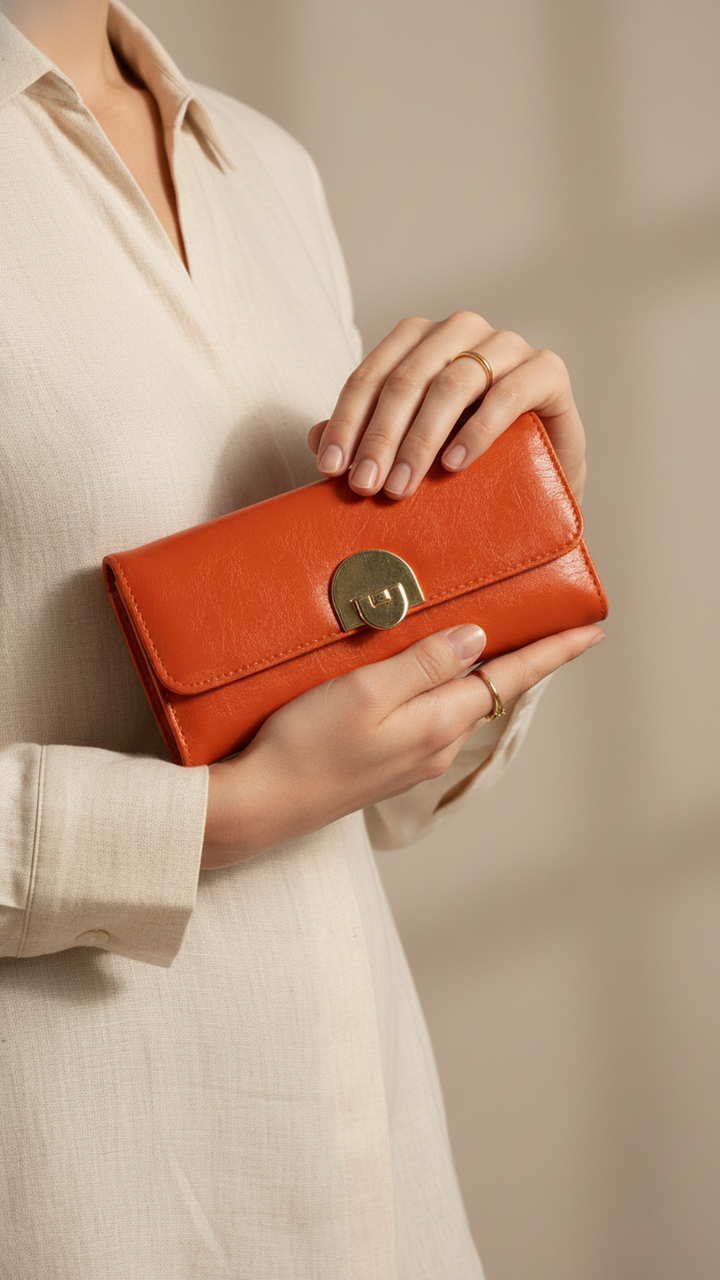 Orange Casual Wallet P70973