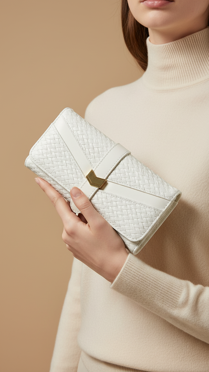 White Casual Wallet P70974