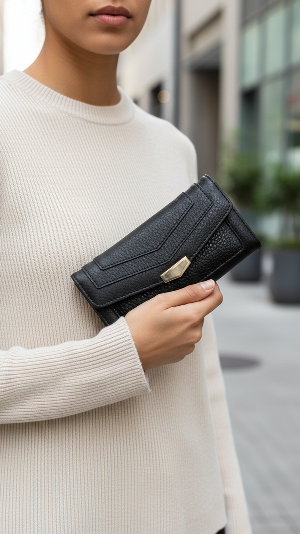 Black Casual Wallet P70980