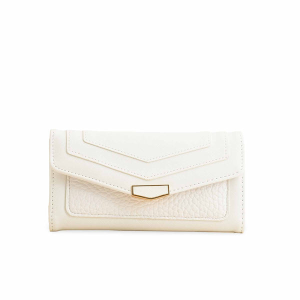 White Casual Wallet For Women P70980