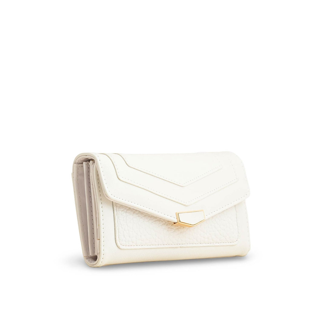 White Casual Wallet For Women P70980