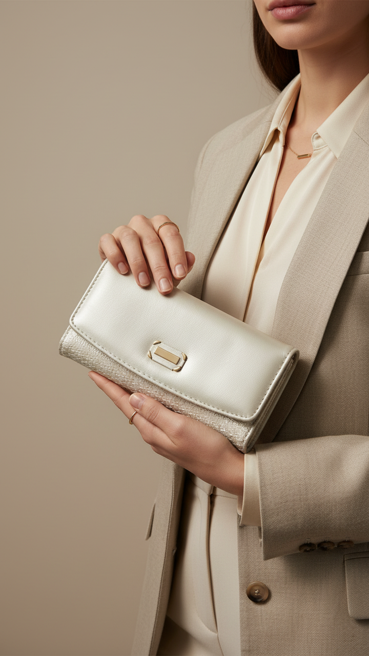 Silver Casual Wallet For Women P70981