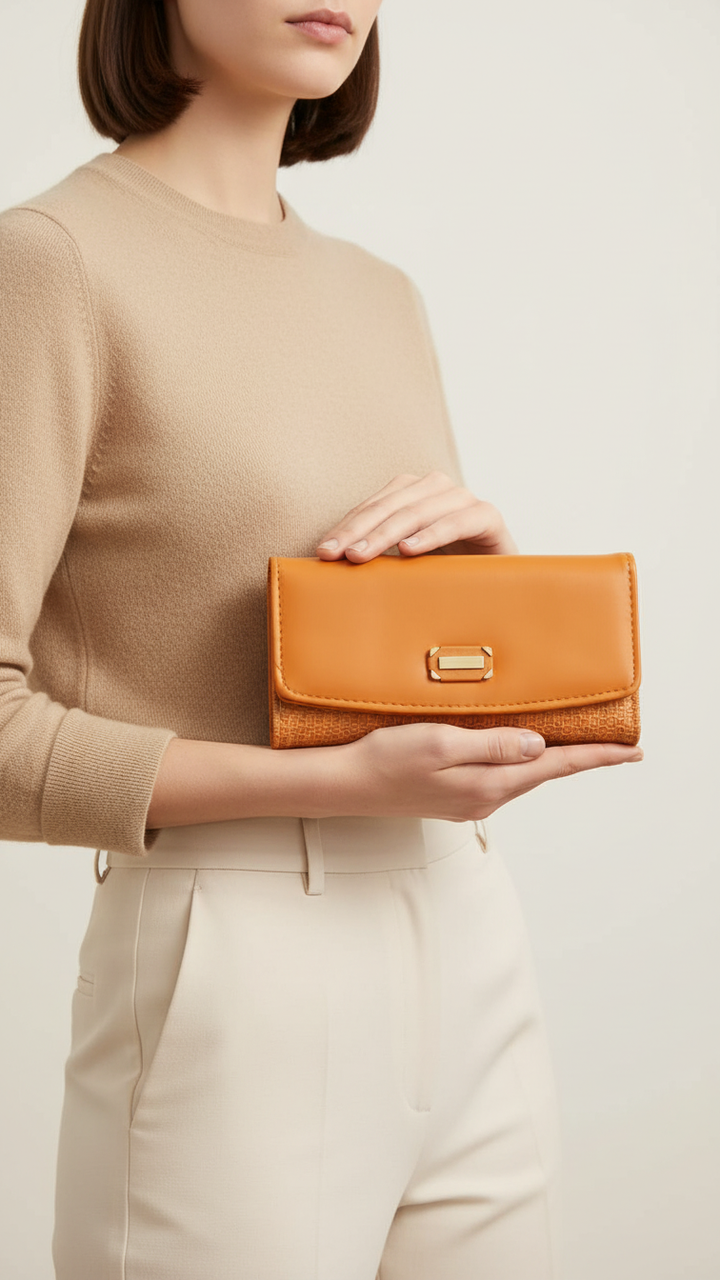 Khaki Casual Wallet For Women P70981