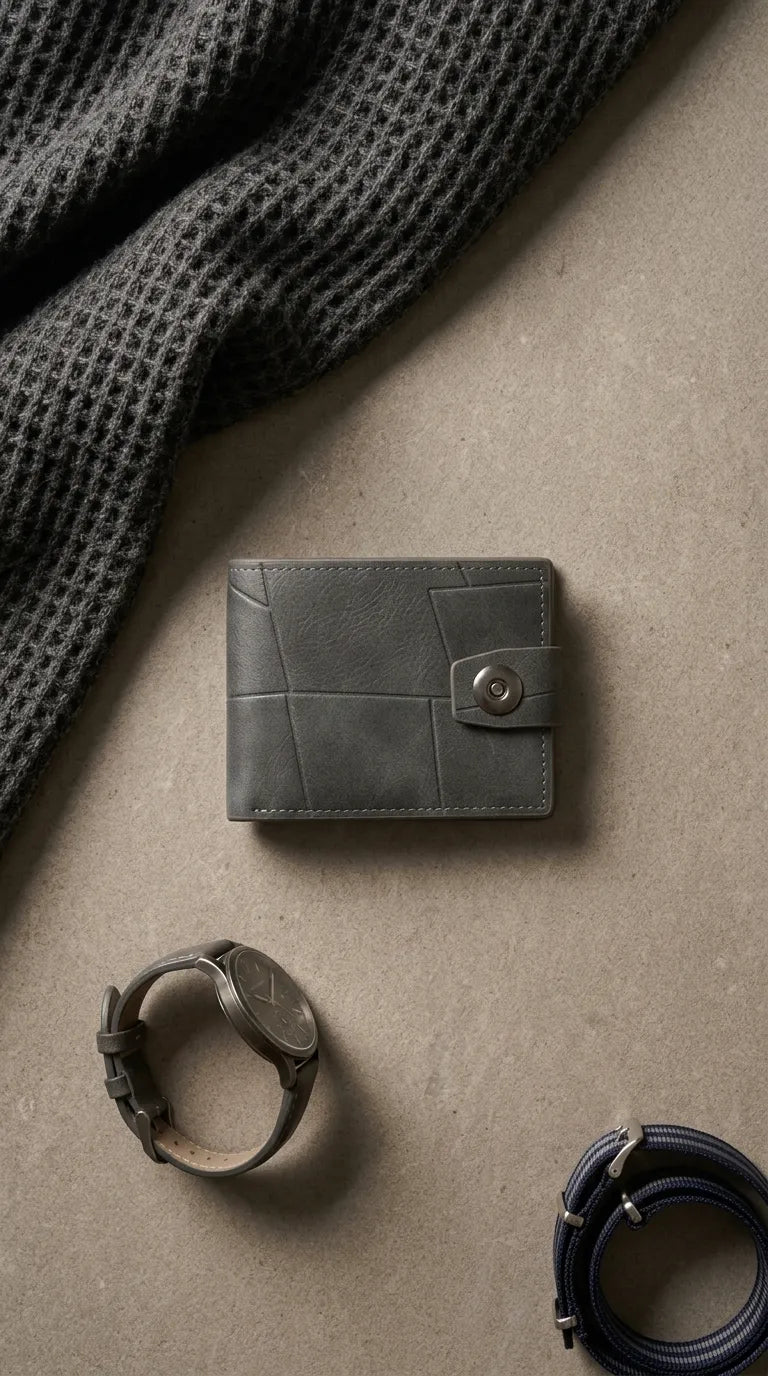 Grey Casual Wallet For Men P71001