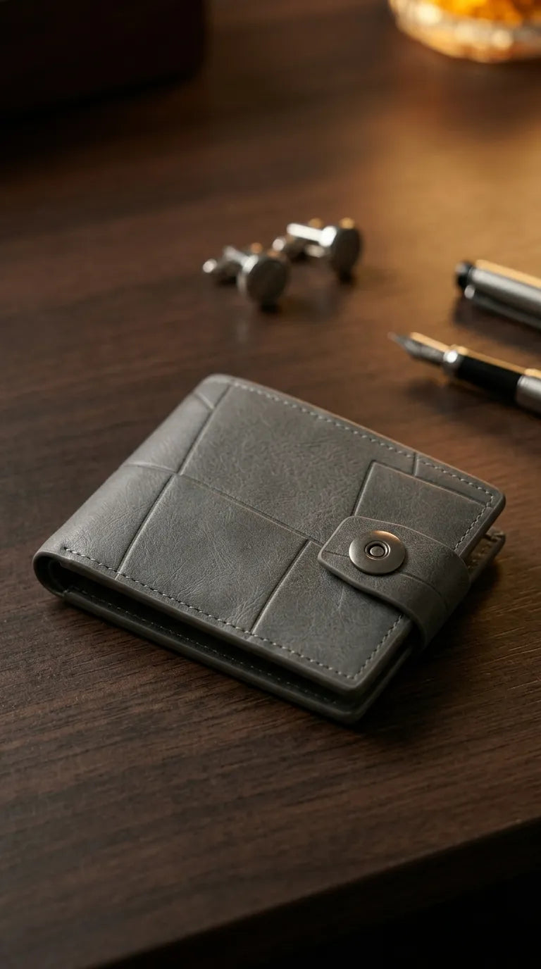 Grey Casual Wallet For Men P71001
