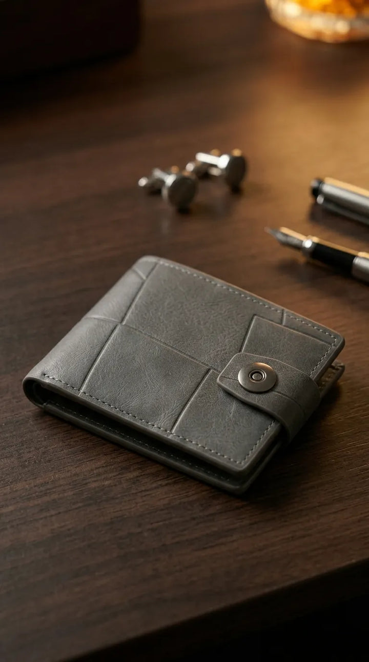 Grey Casual Wallet For Men P71001
