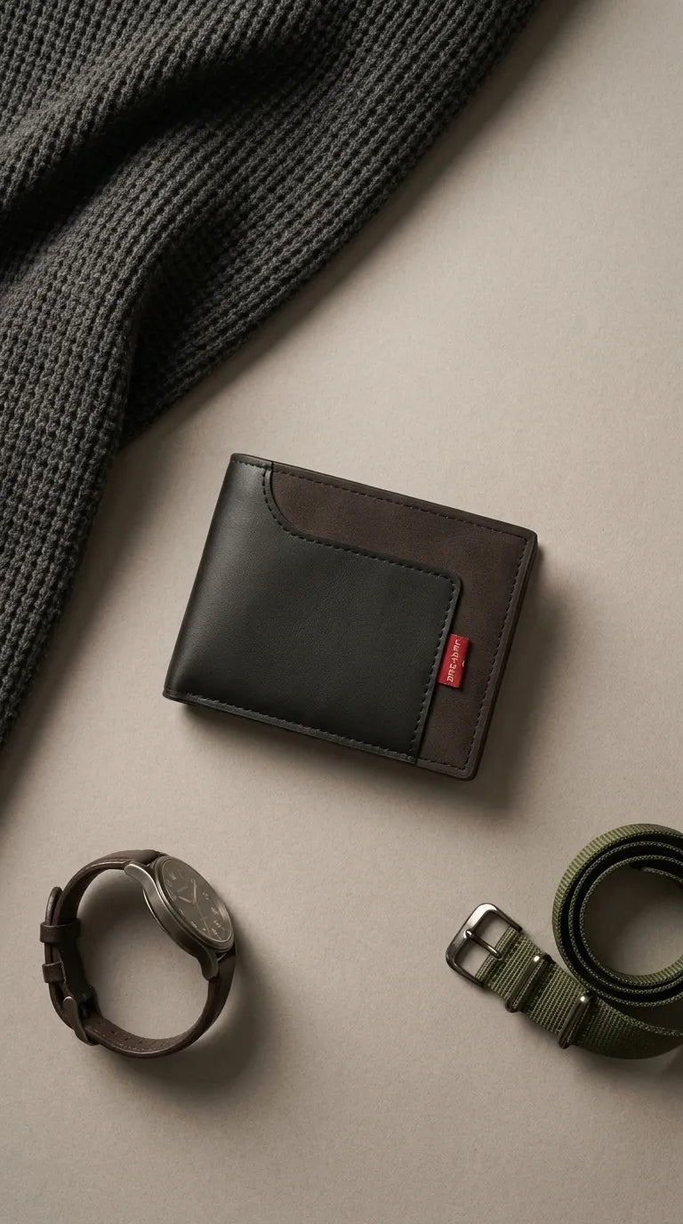 Black Casual Wallet For Men P71002
