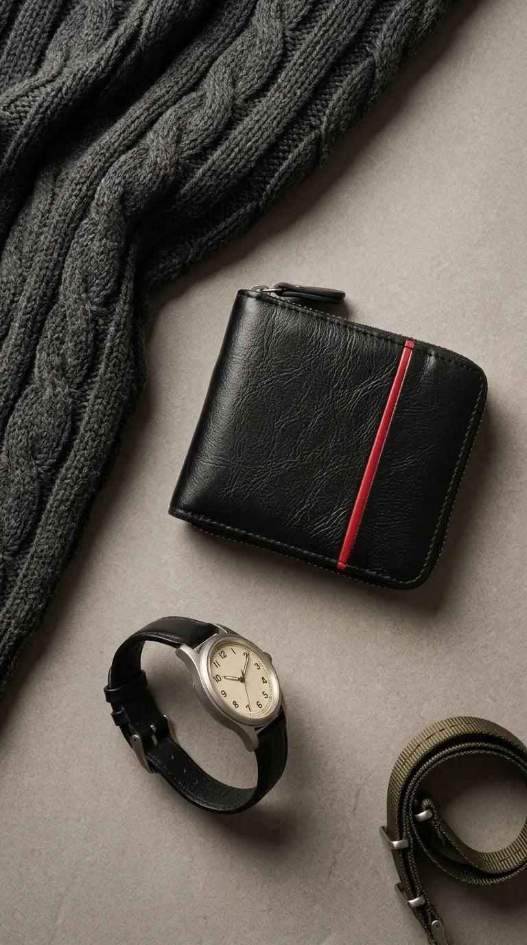 Black Casual Wallet For Men P71003