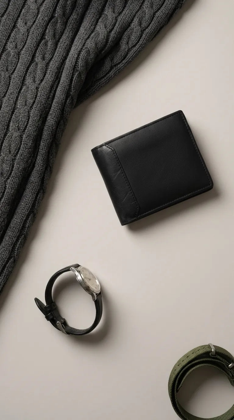 Black Casual Wallet For Men P71005