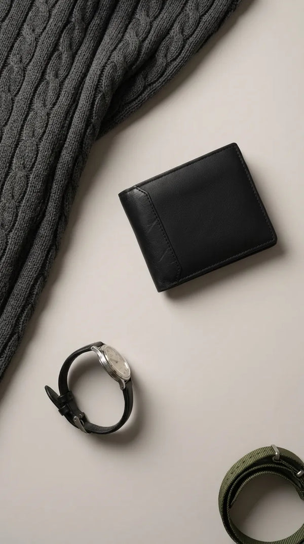 Black Casual Wallet For Men P71005