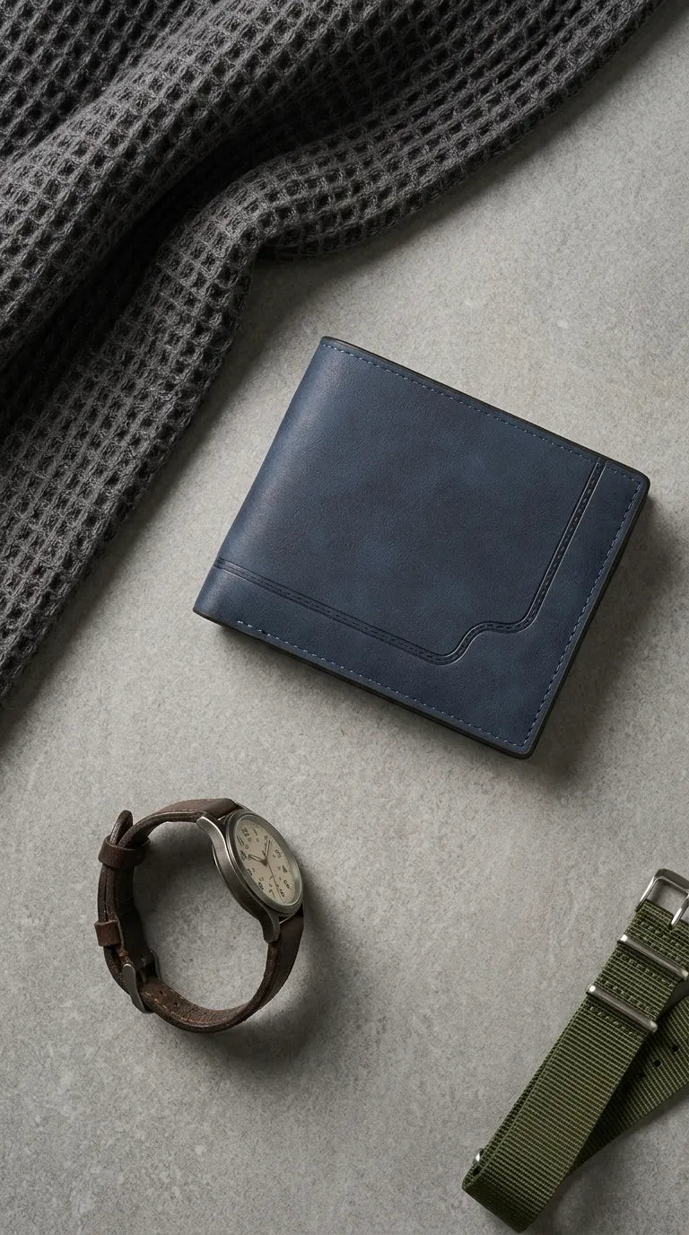 Blue Casual Wallet For Men P71007