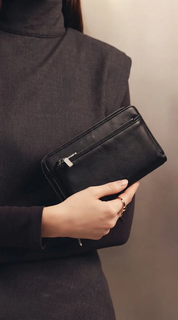 Black Formal Wallet For Women P71030