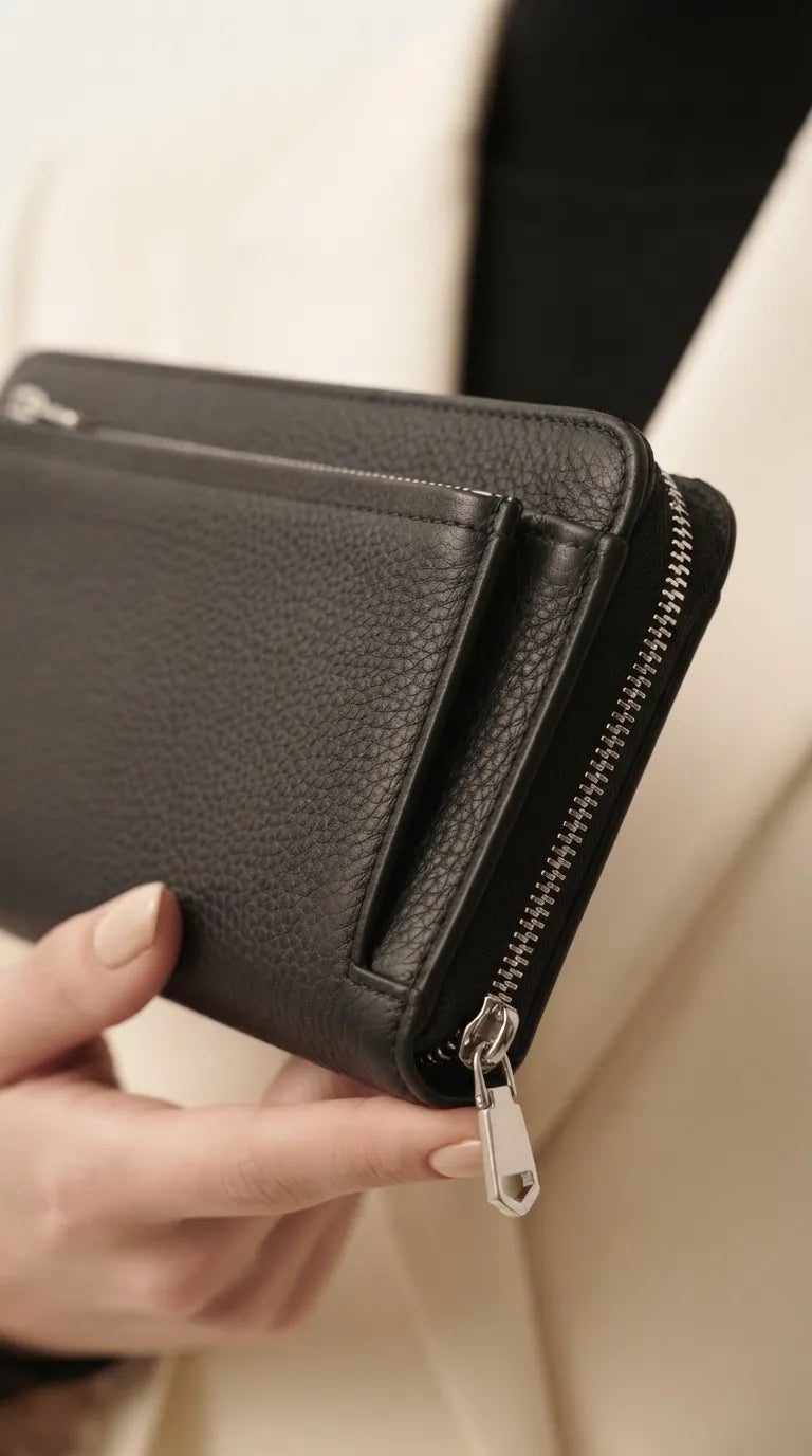 Black Formal Wallet For Women P71032