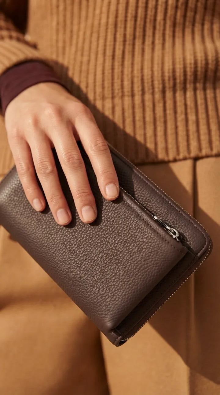 Coffee Formal Wallet For Women P71032