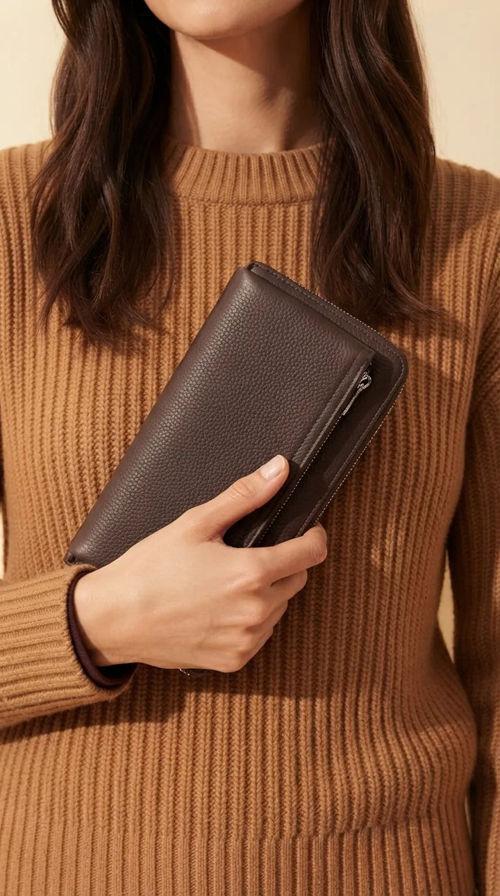Coffee Formal Wallet For Women P71032