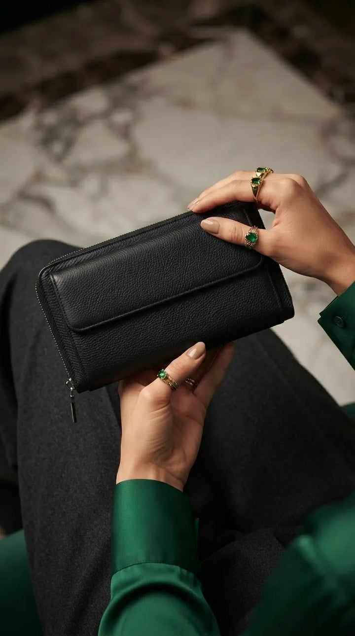 Black Formal Wallet For Women P71033