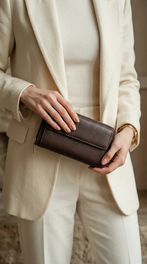 Coffee Formal Wallet For Women P71034