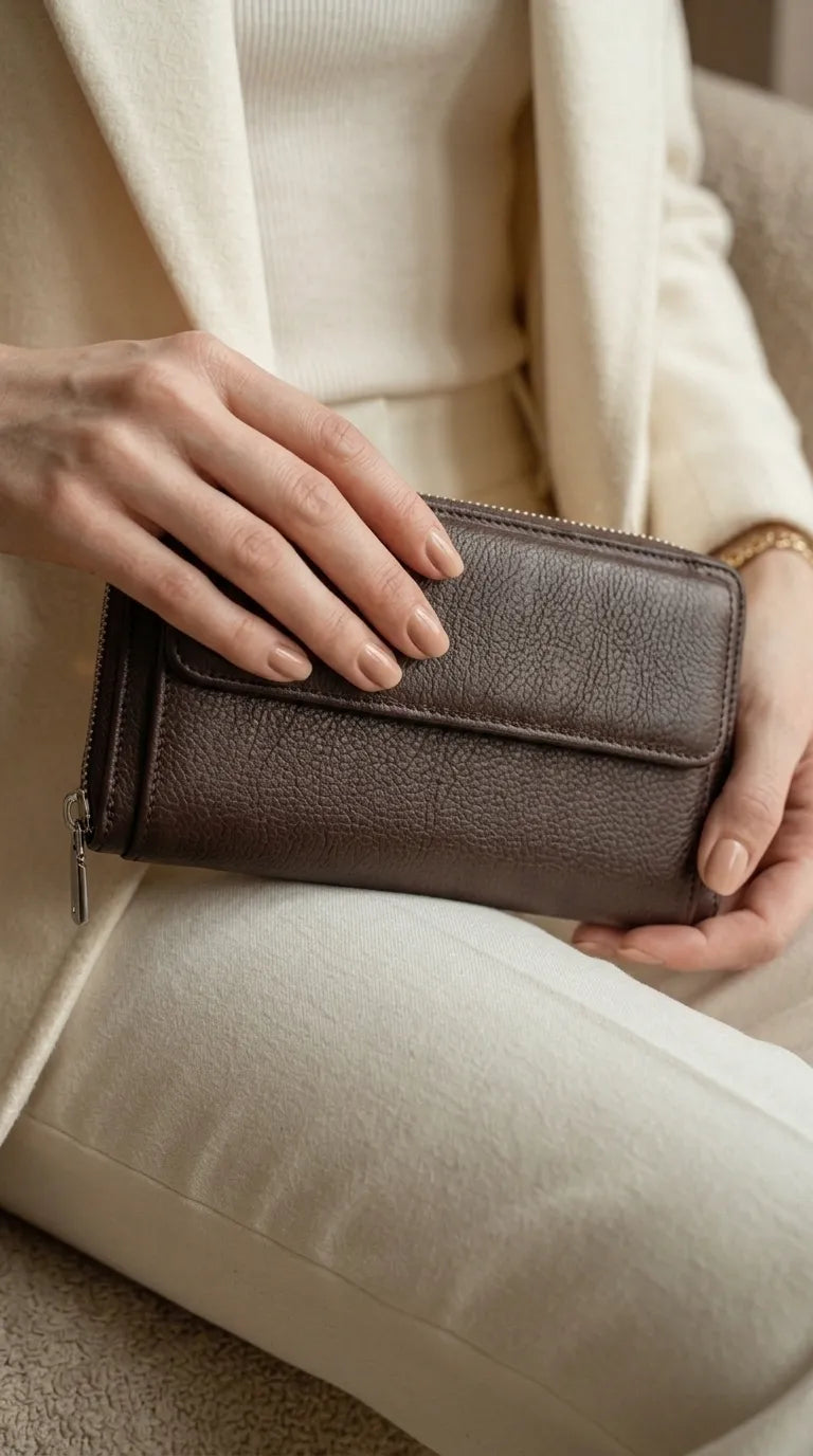 Coffee Formal Wallet For Women P71034