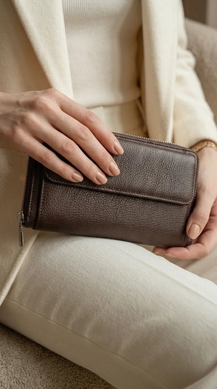 Coffee Formal Wallet For Women P71034