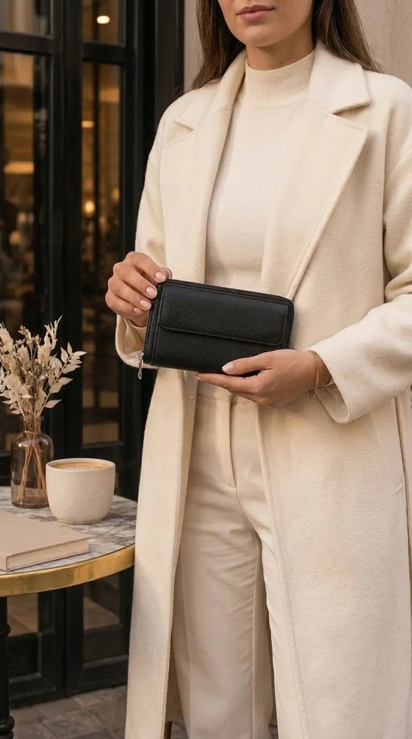 Black Formal Wallet For Women P71035