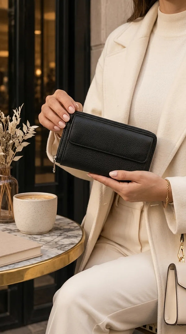 Black Formal Wallet For Women P71035