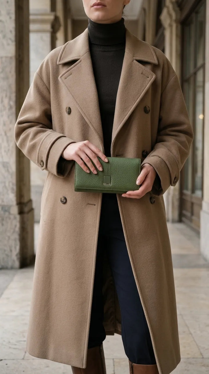 Green Formal Wallet For Women P71044