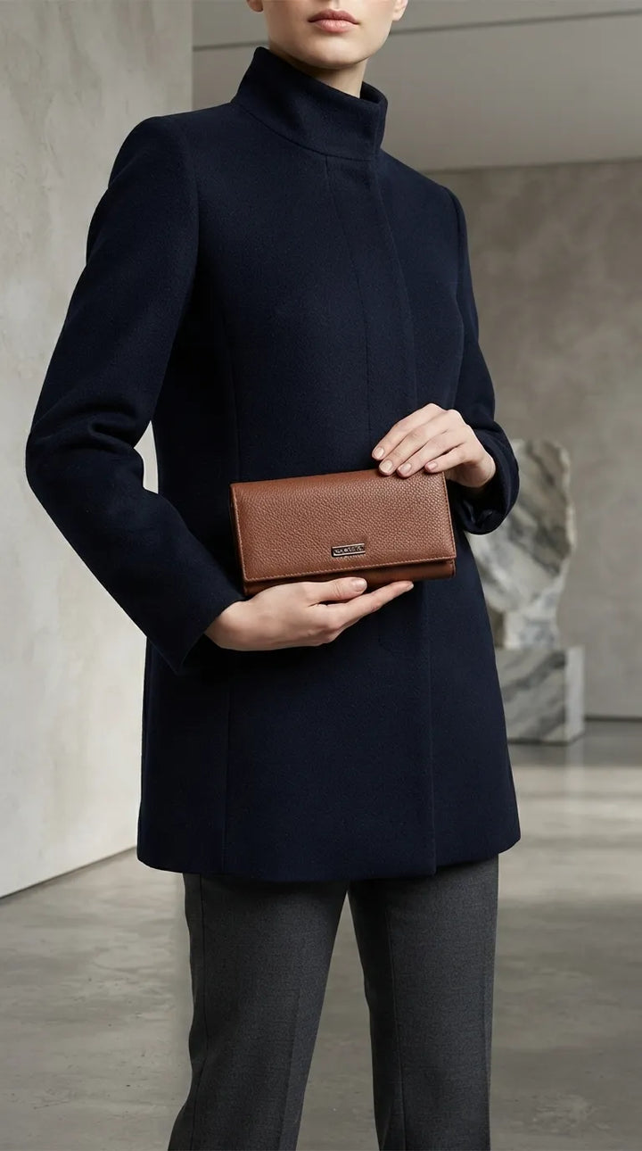Brown Formal Wallet For Women P71046