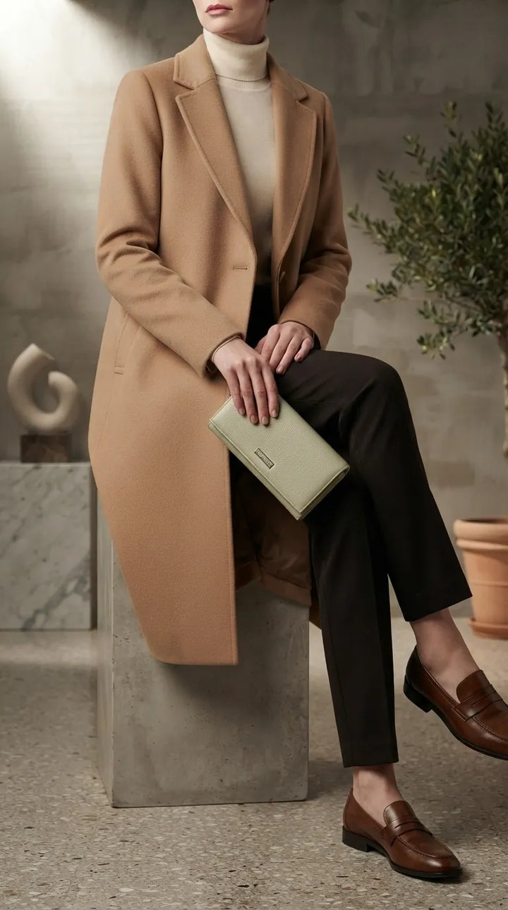 Green Formal Wallet For Women P71046